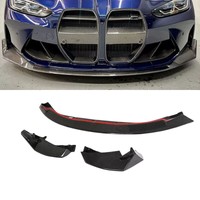 Per Bmw G80 M3 G82 M4 2021+ Spoiler Labbro Paraurti Anteriore Vera Fibra Di Carbonio Divisori