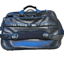 Briggs  Riley Black Large Expandable Leather Laptop Briefcase