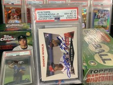 2018 TOPPS J. SOTO/R. ACUNA Jr #173 THROWBACK THURSDAY DUAL AUTO PSA 10 AUTO 10