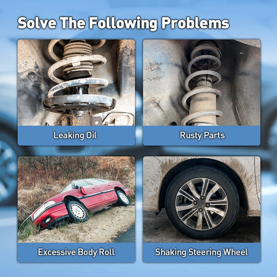 Conjunto de amortiguador trasero delantero Monroe 4 piezas para Ford F-350 7,5 L 1985-1997 Foto 3 de 4