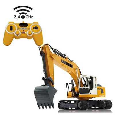 Bagger Liebherr R936 1:20 2,4GHz Baufahrzeuge RC Baufahrzeug gelb JAMARA