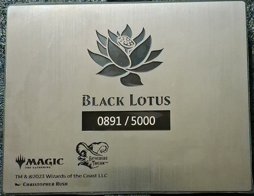 Magic: The Gathering Black Lotus Limited Edition Metal Relief by Christopher Ru…
