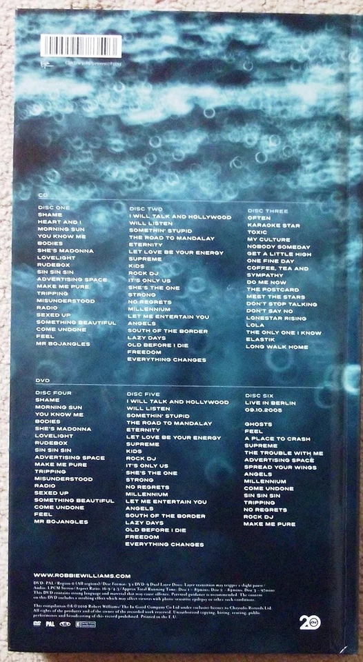 Robbie Williams – In And Out Of Consciousness  -Greatest Hits 1990-2010  BOX SET - Bild 2 von 2