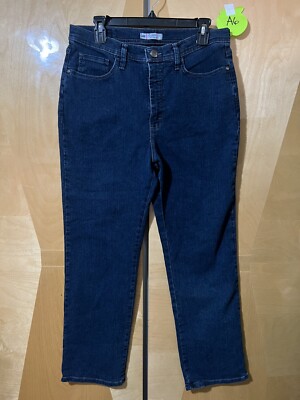 Lees Womens Jeans 14 Petite Blue Blue Classic Fit Denim Bottoms Pants