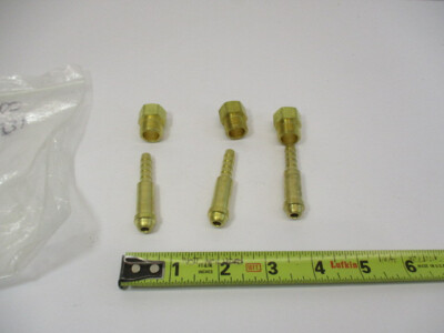 NEW - (3) Argon Nut & Nipple Set Mig Tig Welding Fitting Inert Gas 3 Sets Plus 1