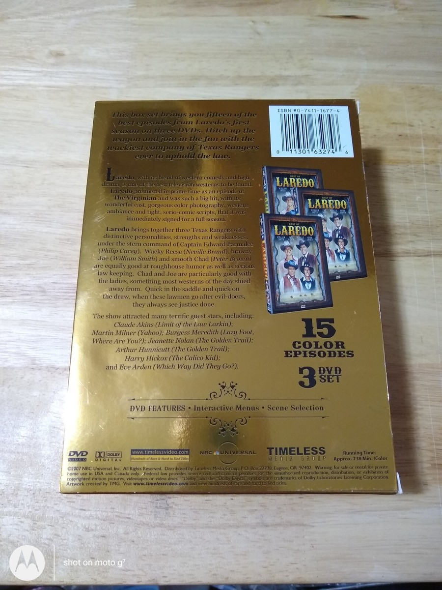 Best of Laredo season one 3 DVD Set 11301632746| eBay