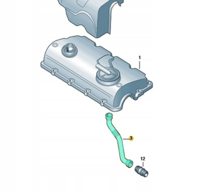 BUGIAD 82665 DURITE Entrée D'Air Haut pour Audi A4 VW Passat Skoda