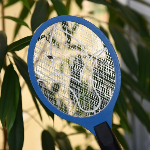 Matamoscas eléctrico raqueta eléctrica mata mosquitos e insectos - Imagen 2 de 5