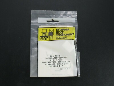 ECG 910D Integrated circuit high speed differential comparator (NTE) (L CB)