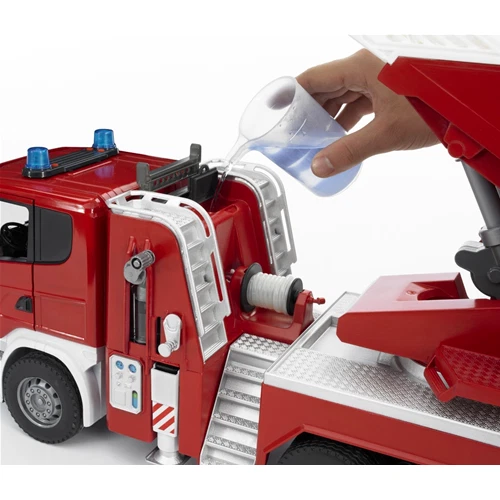 BRUDER 1:16 CAMION POMPIERI SCANIA AUTOPOMPA CON LUCI E SUONI ART 03590 - Immagine 2 di 2