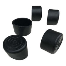 Black 12 16 19 20 25 28 32 35 45-50mm Rubber Chair Table Feet Pipe Tube End Cap