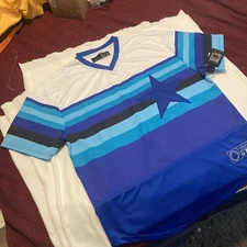 Baseball Jersey Star Multi Blue Size XXL Brand New With Tags
