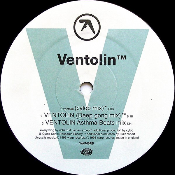 Aphex Twin / Ventolin E.P The Remixes 1995 UK Limited EP Warp