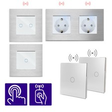 Smart Touch Funk Lichtschalter Alu Steckdose ...