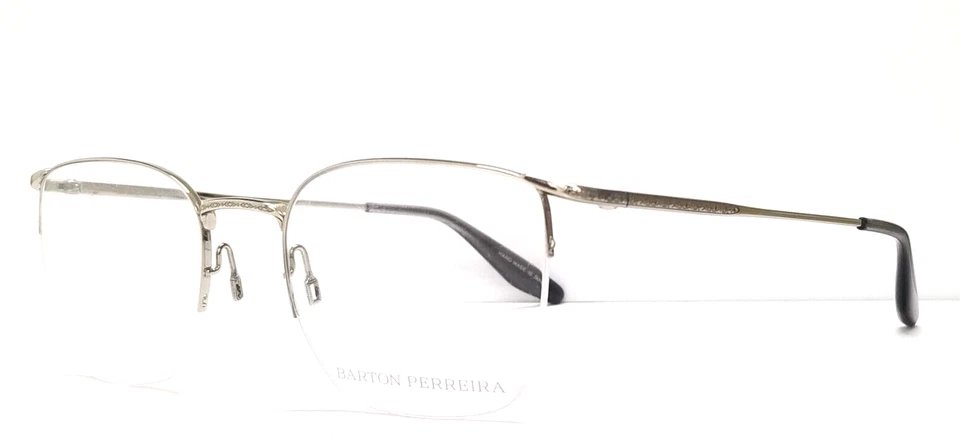 BARTON PERREIRA ADULT EYEGLASSES FRAME MEN 2022 TITANIUM 50-20-148 SIL DAUPHIN - Image 3 of 4