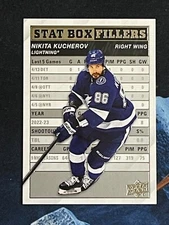 2023-24 Upper Deck Series 1 Hockey Stat Box Fillers Inserts (Pick your cards)