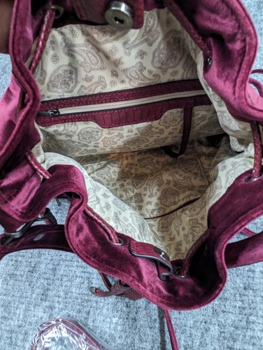 Simply Noelle velvet backpack, Shoulder Bag, Purse 3-In-1 Luxury Fairy Fun Soft - Picture 13 of 15
