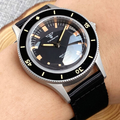 40mm Sapphire Glass Miyota 8215 Auto 20ATM Diving Mens Watch 120 Clicks Bezel