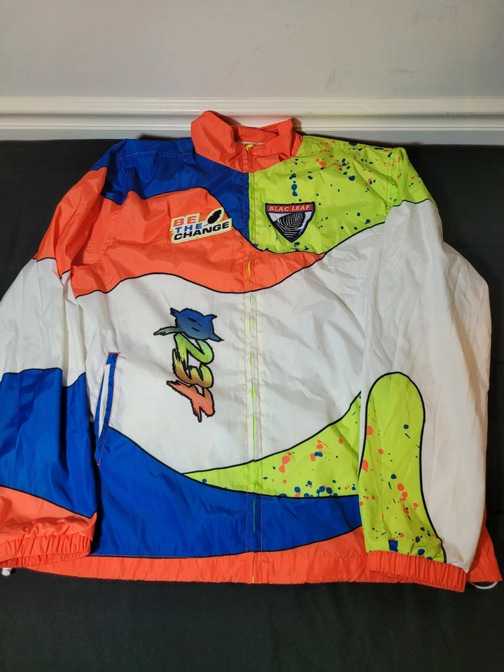 Conjunto Jaqueta e Calça Masculina Blac Leaf 2p Zíper Tamanho Grande Usada (Pequenos Danos) - Imagem 2 de 4