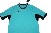 Herren T-SHIRT Sportshirt Trikot Joma TÜRkis Blau Schwarz V-AUSSCHNITT Gr. M Neu