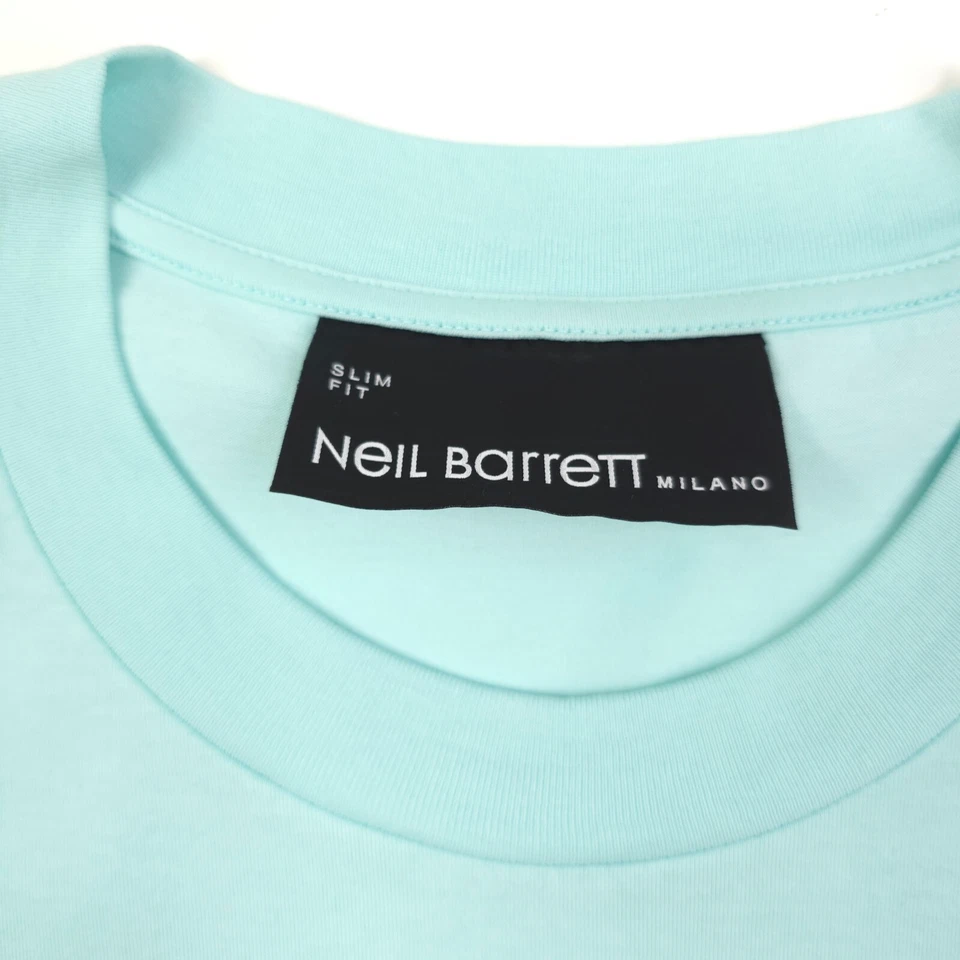 Camiseta para hombre Neil Barrett Jumbled Bolts calce ajustado hombro caído talla 3XL Foto 3 de 4