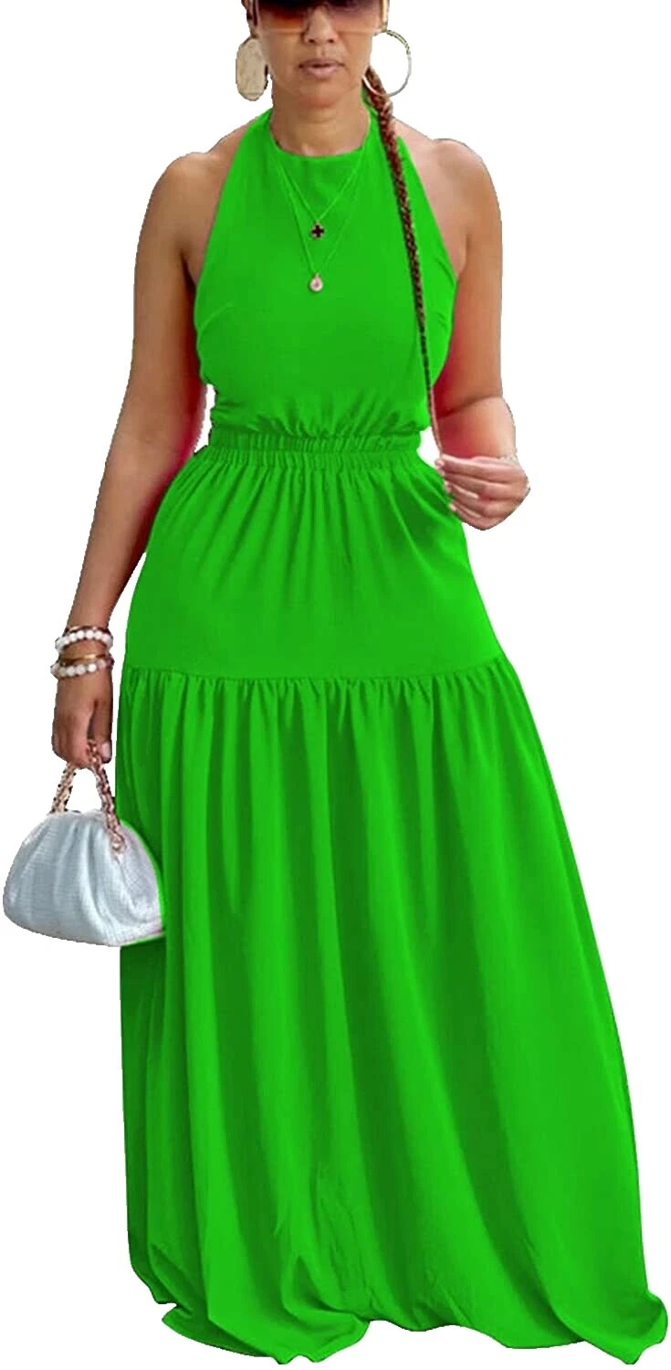 Solid Sleeveless Dresses for Women