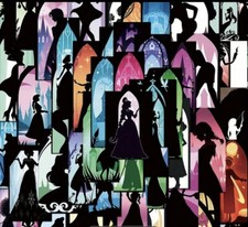 10 Random Princess Silhouette Stickers