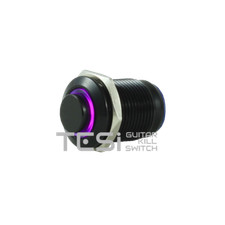 Tesi POCO 12MM LED Momentary Push Button Guitar Kill Switch Black/Purple