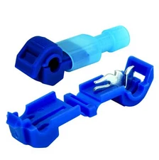 50pcs T-Tap Quick Disconnect Terminal Blue 16-14 GA AWG Gauge Wire Connector Car