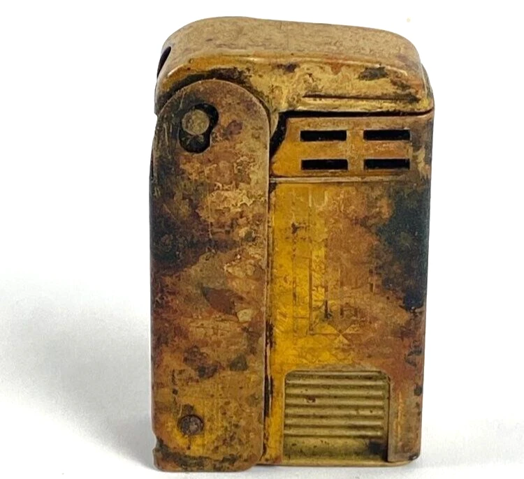 Encendedor de latón Regens patente de EE. UU. pendiente de la Segunda Guerra Mundial piezas de colección solamente Foto 3 de 4