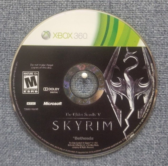The Elder Scrolls V Skyrim Xbox 360 (DISC ONLY) eBay