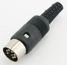 Microphone Mic Plug 7 Pin DIN Male by W5SWL