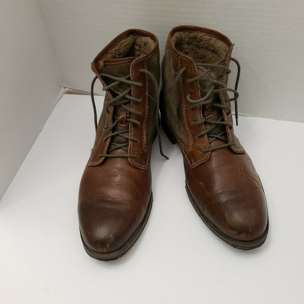 J&M 1850 Johnston & Murphy Brown Ankle Boots Shoes Mens  display picture 2