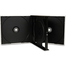 20 x 4-Wege schwarz CD Jewel Case 25 mm Buchr&uuml;cken h&auml;lt 4 Discs Ersatzh&uuml;lle