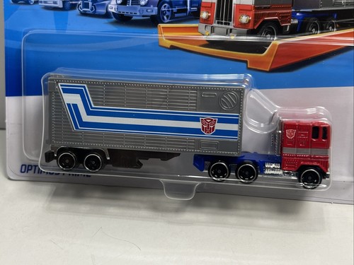 Hot Wheels Transformers 1:64 Track Fleet “OPTIMUS PRIME” Truck, NEW MUST SEE! - Picture 2 of 8