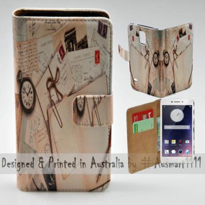 For OPPO Series - Old Diary Letter Theme Print Wallet Mobile Phone Case Cover