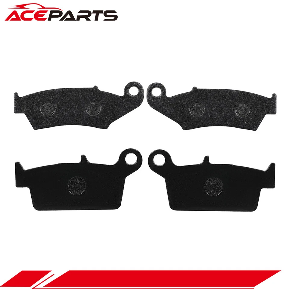 Pastilhas de freio dianteiras/traseiras de fibra de carbono para Kawasaki KX125 KX250 KX500 1995-2005 - Imagem 2 de 2