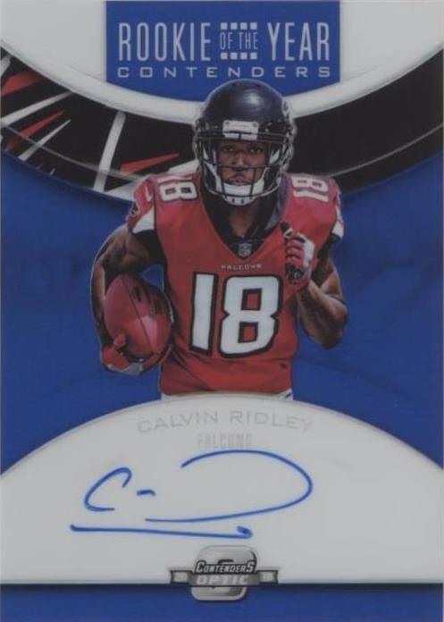 Calvin Ridley Rookie 2018 Panini Contenders Optic - Rookie of the Year Contenders Autographs ...