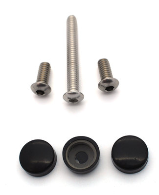 3 Stainless Windshield Screen Fairing Bolts Kit 96-13 Harley Windscreen