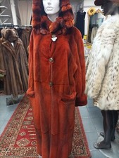 Visone Rasato Rosso Con Cincilla 