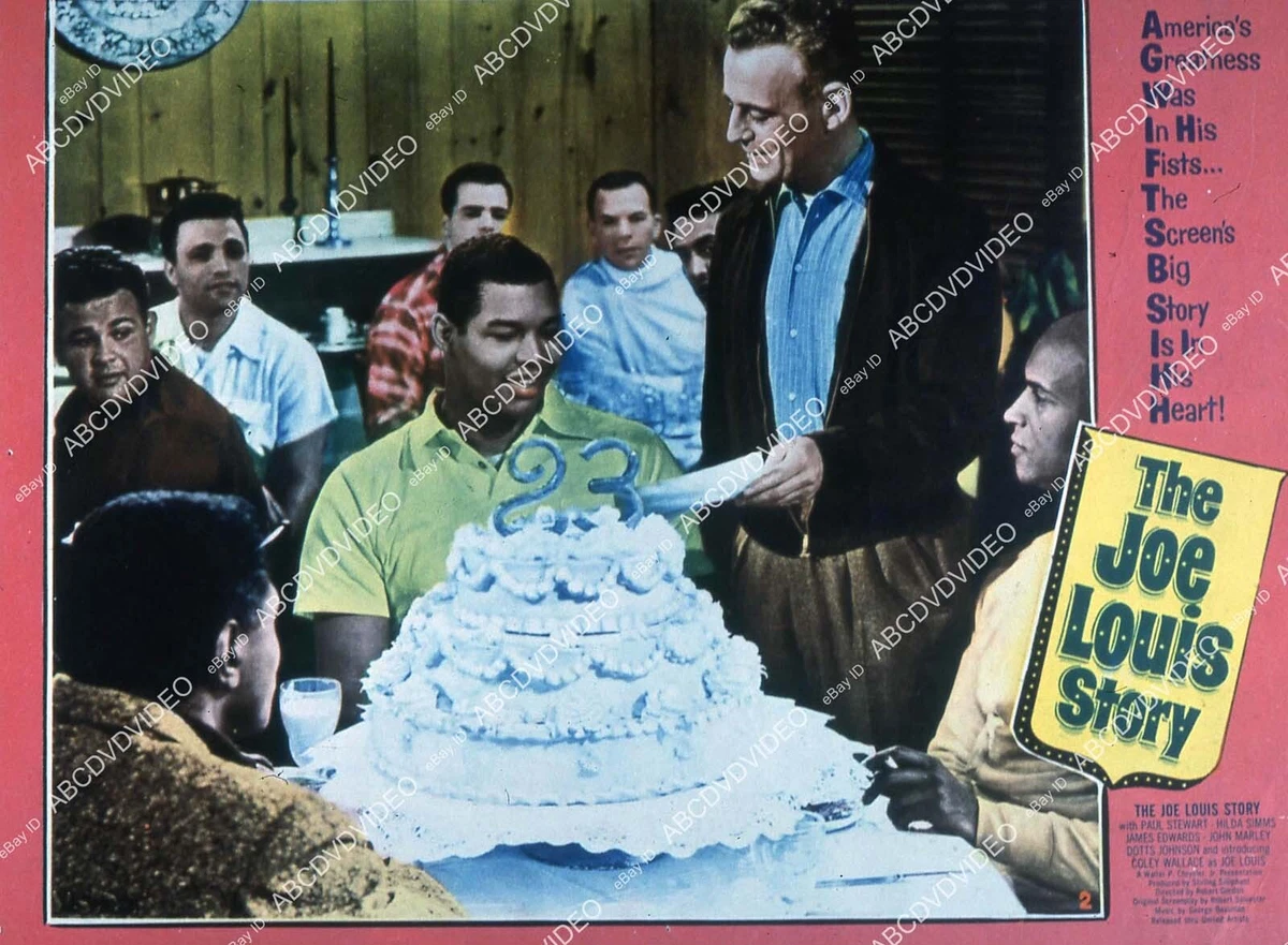 35m-15189 Coley Wallace gets giant birthday cake biography film The Joe Louis St