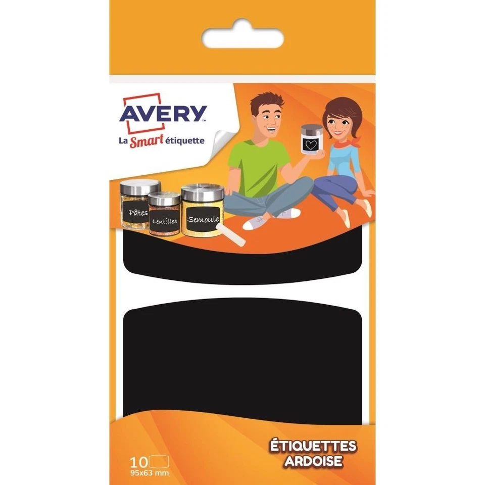 [ARDO10-10] Avery Lot de 10 ARDO10s - 1 sachet de 10 étiquettes ardoise - 95 ... - Photo 1/1