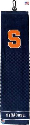 Team Golf Syracuse Orange Embroidered Golf Towel Checkered Scrubber Cotton