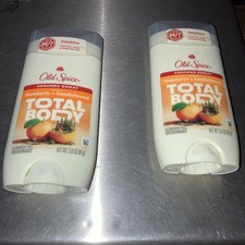 2 Old Spice GentleMan's Total Body Mandarin Sandwood Aluminum Free Deodorant 3oz