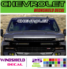 Chevrolet Windshield Decal For Truck Cars Suv 18 20 24 30 40 50 Ws28 Chevrolet Windshield Decal For Truck Cars Suv 18 20 24 30 40 50 Ws28