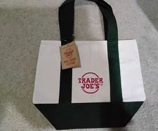 Trader Joe's Mini Canvas Tote Bag (Forest Green)
