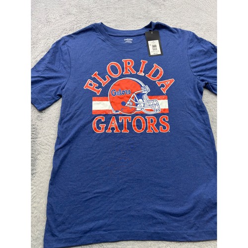 Florida Gators Football Helmet Graphic T Shirt Men's Medium Blue By Captivating