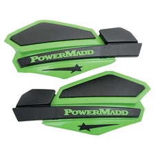 Powermadd Star Series Handguards - Green/Black - 34203