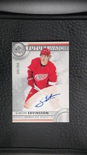 2023-24 SP Authentic #151 Simon Edvinsson Future Watch Auto /999 Red Wings
