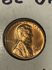 1962 Lincoln Memorial Cent BU Uncirculated Penny 1c Coin. Ms 65 Details